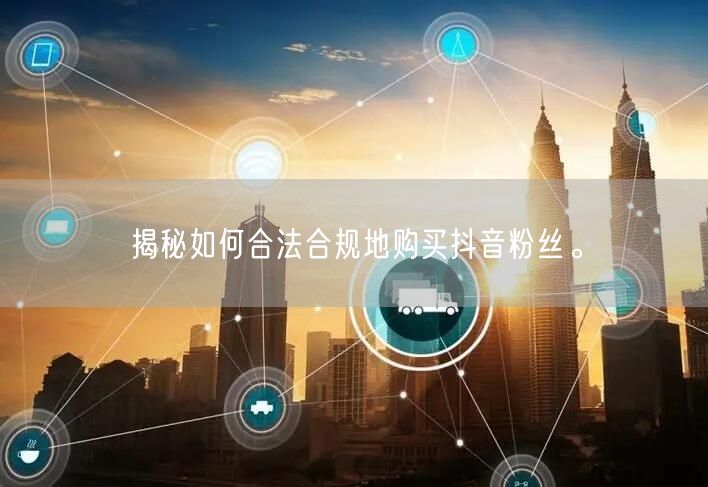 揭秘如何合法合规地购买抖音粉丝。