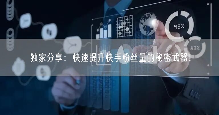 独家分享：快速提升快手粉丝量的秘密武器！