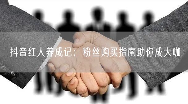 抖音红人养成记：粉丝购买指南助你成大咖