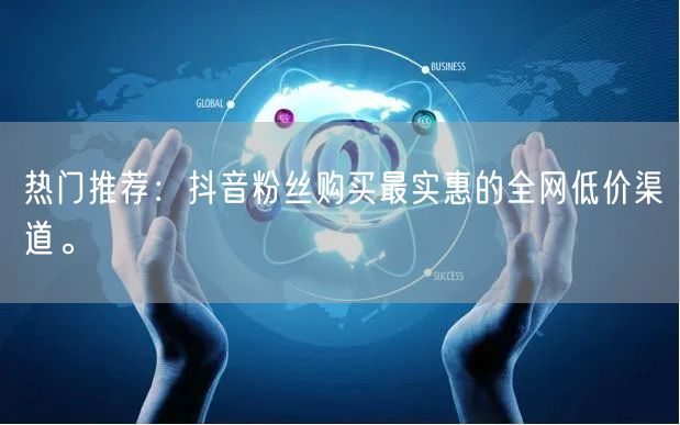 热门推荐：抖音粉丝购买最实惠的全网低价渠道。