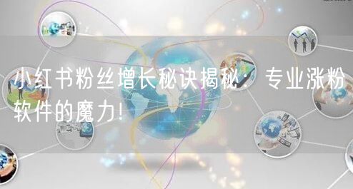小红书粉丝增长秘诀揭秘：专业涨粉软件的魔力！