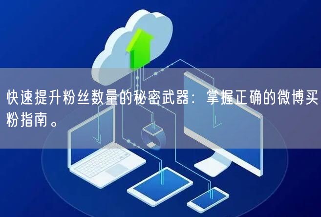 快速提升粉丝数量的秘密武器：掌握正确的微博买粉指南。