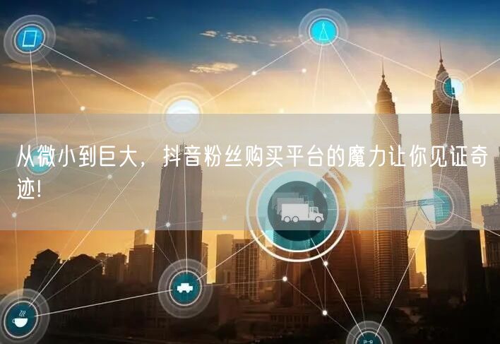 从微小到巨大，抖音粉丝购买平台的魔力让你见证奇迹!