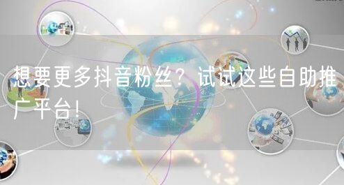 想要更多抖音粉丝？试试这些自助推广平台！