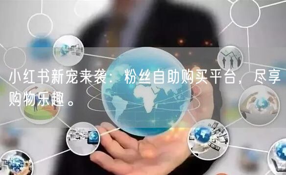 小红书新宠来袭：粉丝自助购买平台，尽享购物乐趣。