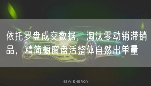 依托罗盘成交数据，淘汰零动销滞销品，精简橱窗盘活整体自然出单量