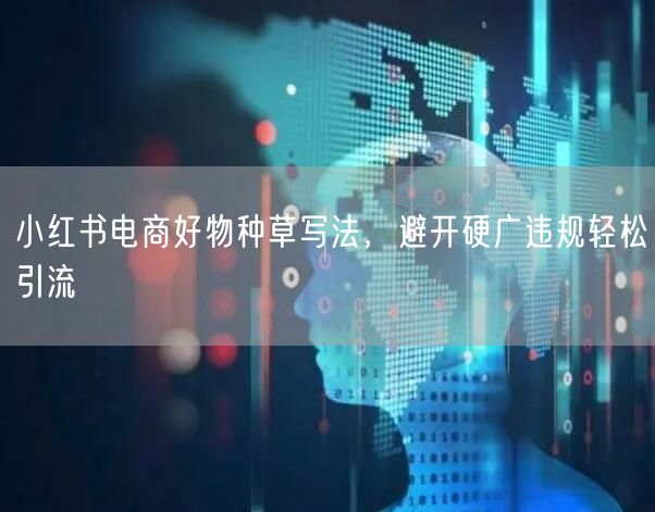 小红书电商好物种草写法，避开硬广违规轻松引流