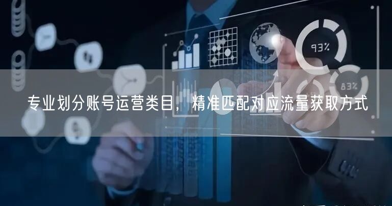 专业划分账号运营类目，精准匹配对应流量获取方式