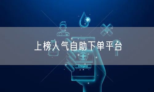 上榜人气自助下单平台