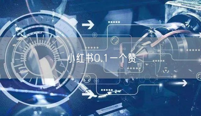 小红书0.1一个赞