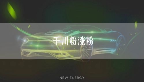 千川粉涨粉