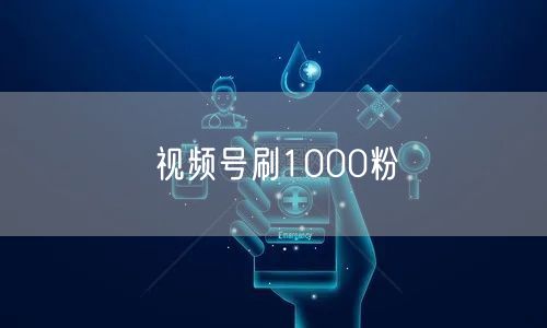 视频号刷1000粉