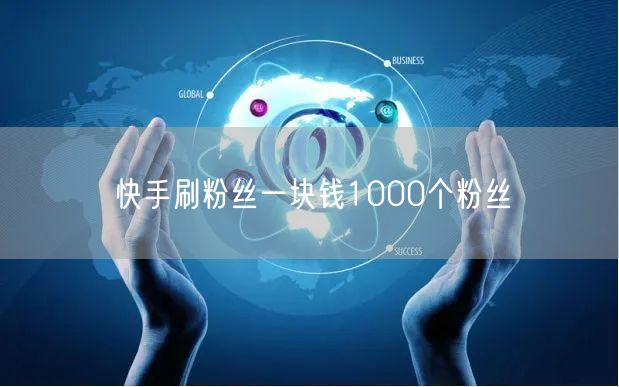 快手刷粉丝一块钱1000个粉丝
