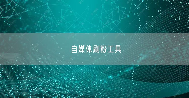 自媒体刷粉工具