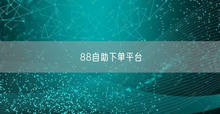 88自助下单平台