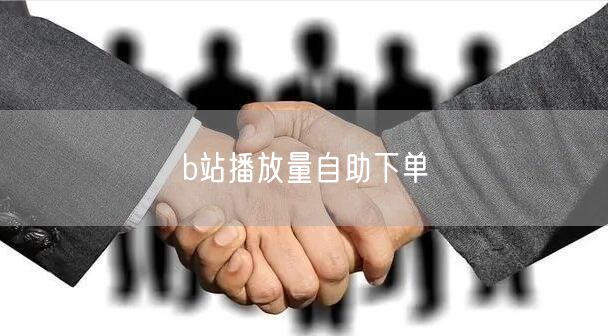 b站播放量自助下单