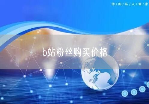 b站粉丝购买价格